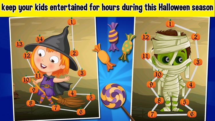 Halloween Connect the Dots - Halloween Games For Toddlers & Kids screenshot-3
