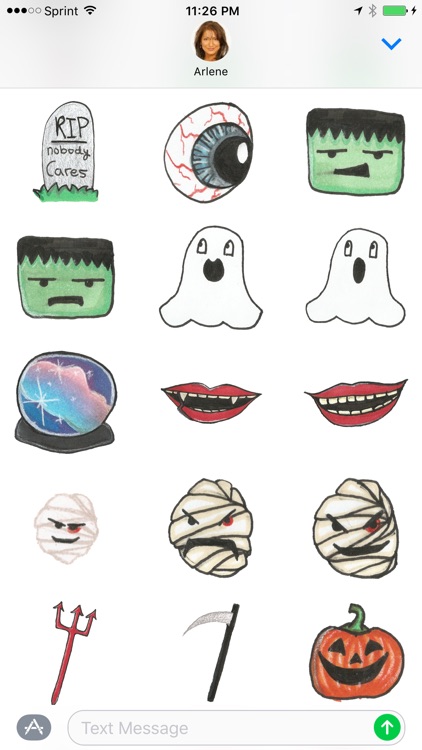 BOO! - Halloween scary & fun sticker pack