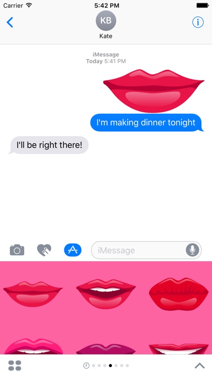 Flirty Lips Stickers