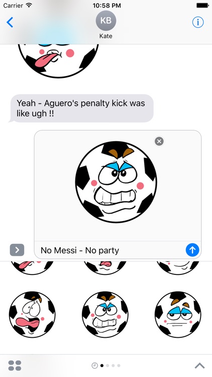 Soccer-Football emojis express yourself