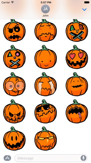 Funny Halloween Pumpkin Sticker(圖5)-速報App
