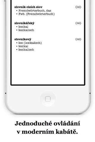 Německo český offline slovník screenshot 2