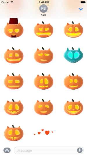 Cat O'Lanterns - Halloween Cat Pumpkins stickers(圖3)-速報App