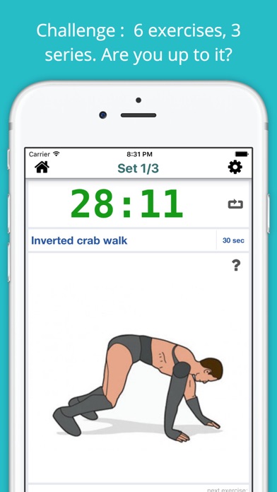 Warrior Workout Challenge Free - Strength, Muscle screenshot 2