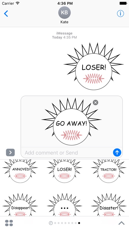 Angry Awful Face Emoji - Dislike Everything App