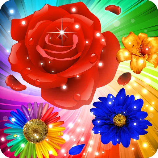 Flower Mania - Blossom Pop Free Match 3 Game Icon