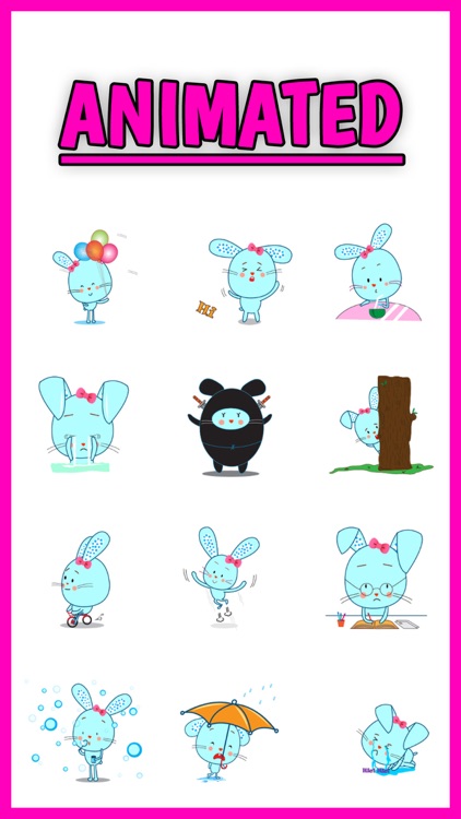 Bunny Animated Stickers!