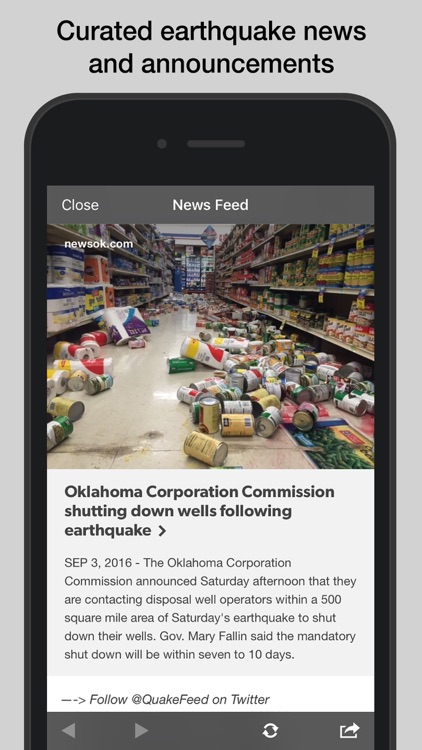 QuakeFeed Earthquake Map, Alerts, and News screenshot-3