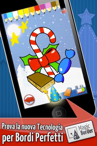 Christmas: Baby & Kids coloring book games - Free screenshot 3