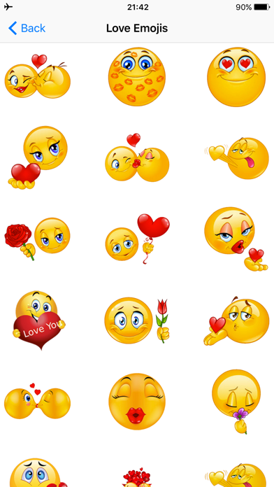 Flirty Emoji Adult Stickers