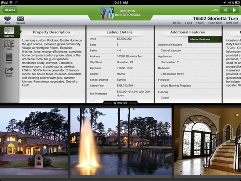 Houston Homes for Sale for iPad screenshot 2