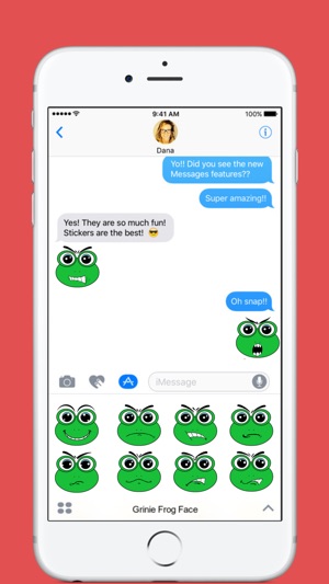 Grinie Frog Face stickers by ikakawaii(圖1)-速報App