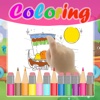 Cartoon Coloring Easy Kids Game for Small Potatoes