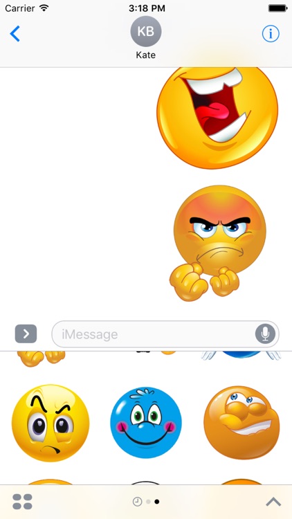 Emoji HD Stickers for iMessage screenshot-4