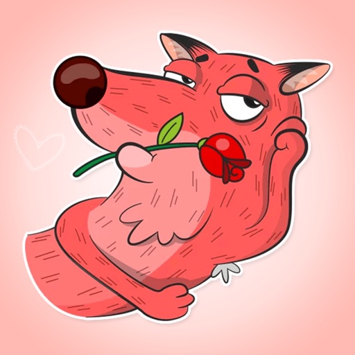 Crazy Fox • FUNNY Stickers for iMessage Emoji icon