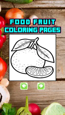 Game screenshot Food Fruit Coloring Page Drawing Book for Kids apk