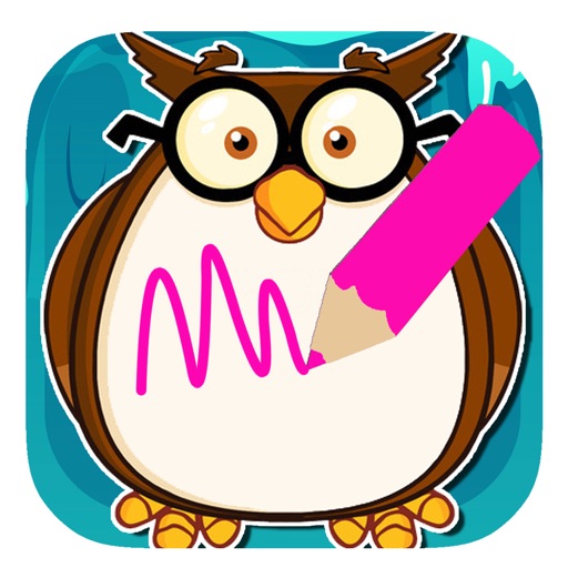 Coloring Book Owl Game Education icon