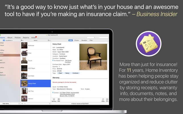 household inventory app