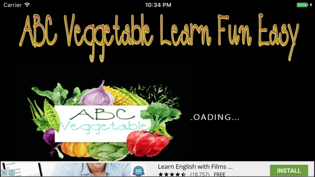 Kids ABC Alphabet Veggetable Learning Fun Easy(圖4)-速報App