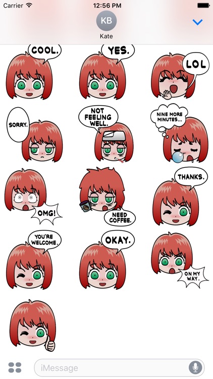Kawaiimoji With Words Sticker Pack screenshot-3