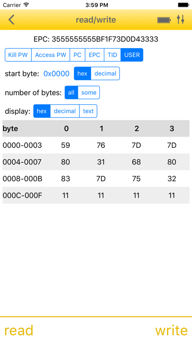 Turck RFID screenshot 3