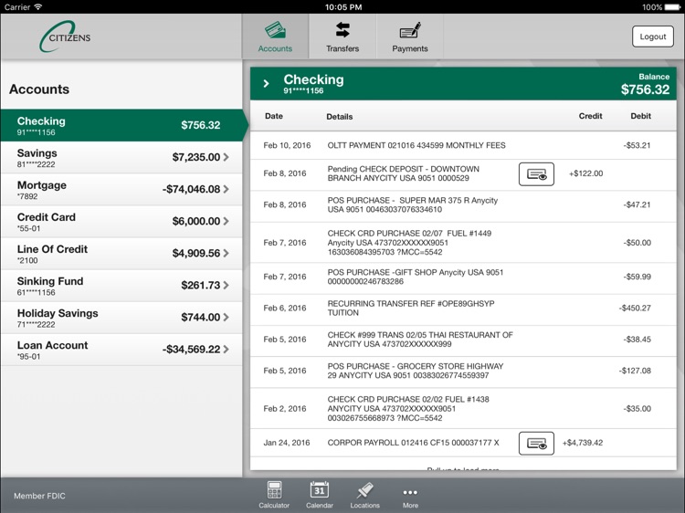Citizens State Bank Mobile for iPad screenshot-2