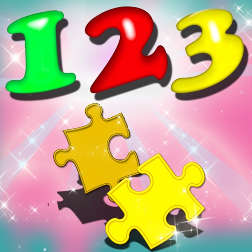 Numbers Puzzle Learn To Count Icon