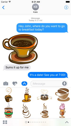 Coffee and Tea Stickers(圖1)-速報App