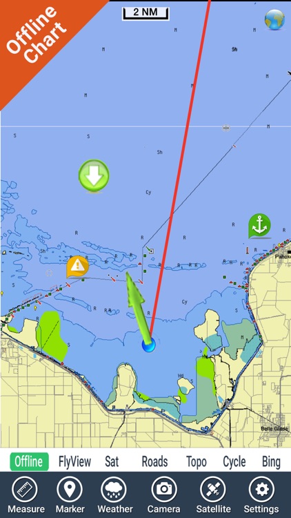Lake Okeechobee Florida HD GPS fishing chart