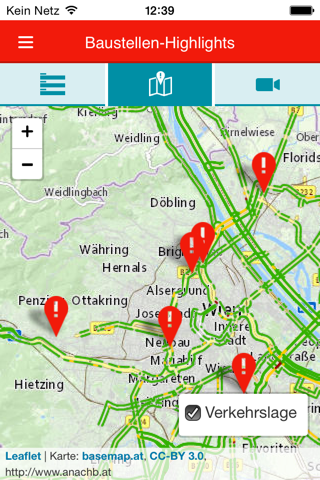 Baustellen Wien, die Baustellen App der Stadt Wien screenshot 2