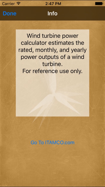 Wind Turbine Power Calc