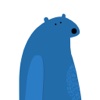 Blue Bear Stickers