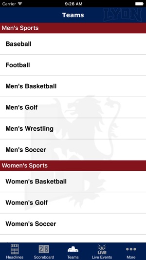 Lyon College Athletics(圖4)-速報App