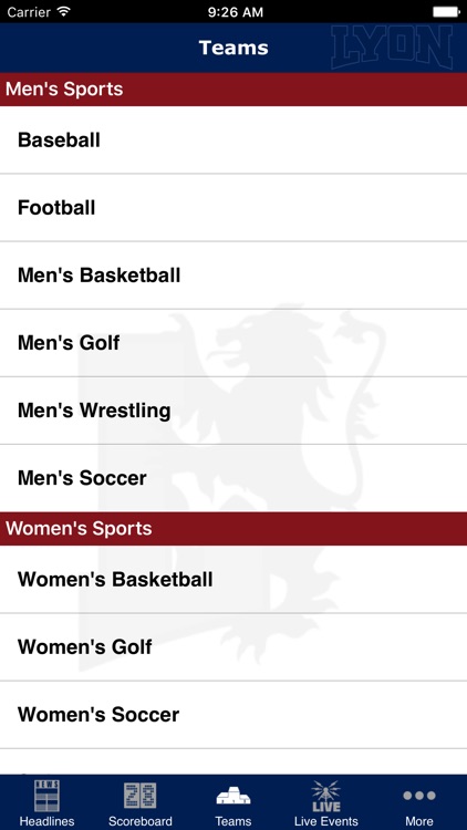 Lyon College Athletics screenshot-3