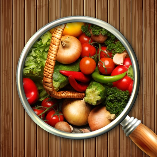 Zoom & Hidden Word - Food Edition Icon