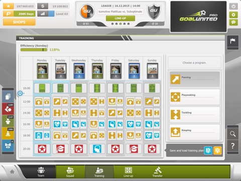 goalunited PRO – the football manager for experts screenshot 3