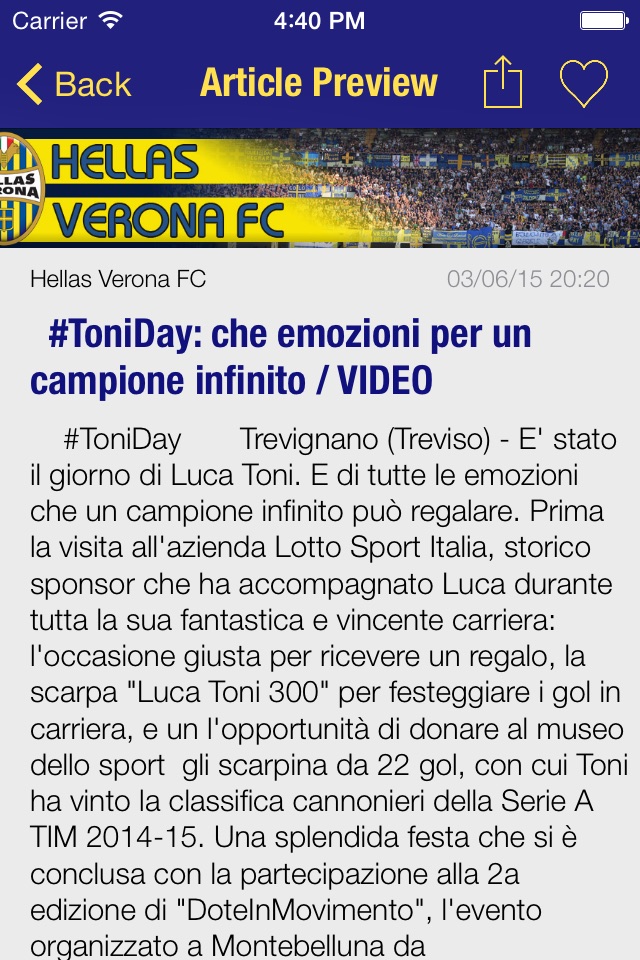 Info Hellas Verona screenshot 4