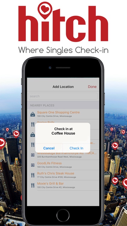 Hitch Dating - Where Singles Check-in