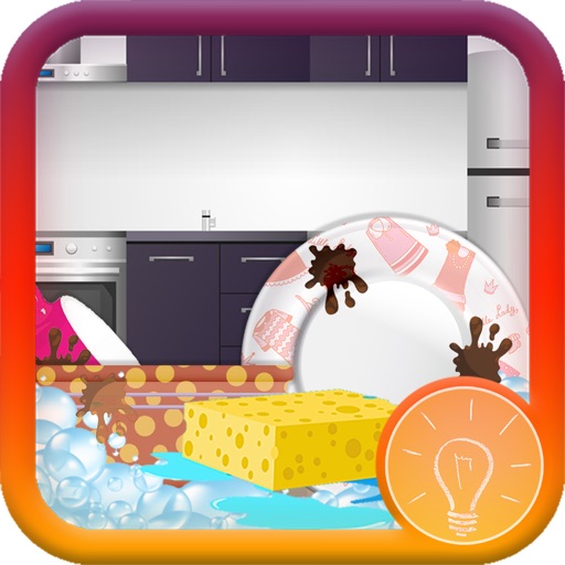 Kitchen Dish Washing Icon