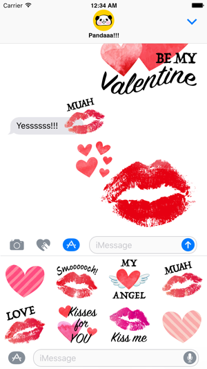 Kiss & Heart Stickers(圖1)-速報App