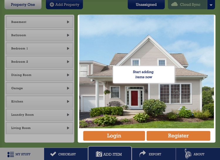 Liberty Mutual Home Gallery® - Household Inventory for iPad