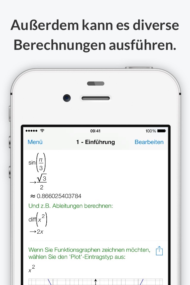 PocketCAS lite for Mathematics screenshot 2