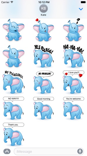 Elephant Animal Stickers(圖4)-速報App