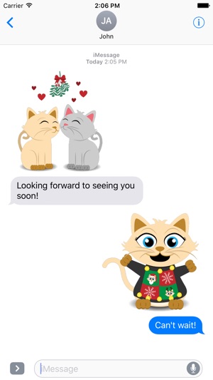 Christmas Kitties Sticker Pack(圖4)-速報App