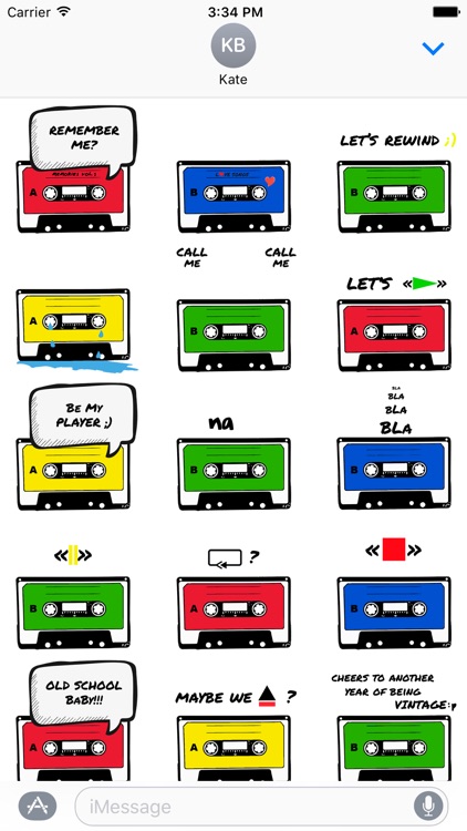 Funny Cassette - Stickers for iMessage