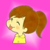 Cheerful Little Girl  - Stickers for iMessage
