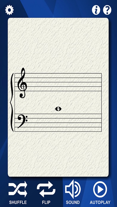 Piano Notes Flash Cards screenshot1