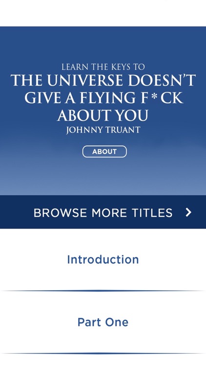 The Universe Doesn't Give a Flying - About You