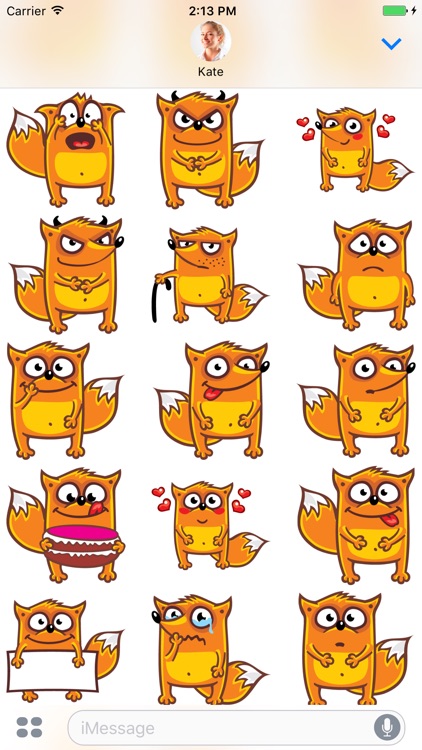 Funny Fox - Stickers for iMessage