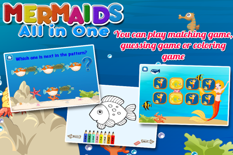 Mermaid Preschool Games for Kids screenshot 4